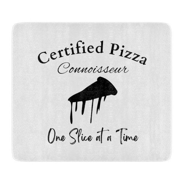 Zertifiziertes Pizza Connoisseur Cutting Board Schneidebrett (Vorderseite)