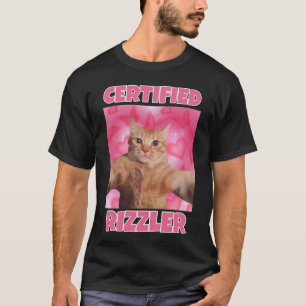 Zertifiziertes RIZZLER Katzenmeme T-Shirt