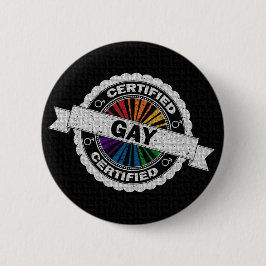 Zertifiziertes Siegel des Gay Pride der Zulassung Button