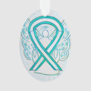 Zervikaler Krebs Bewusstsein Ribbon Engel Ornament