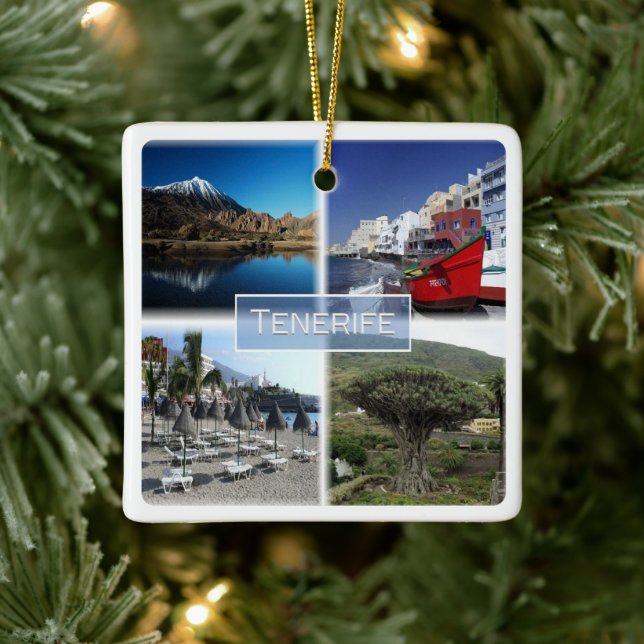 zES007 TENERIFE Kanarische Inseln Spanien, Keramikornament (Baum)