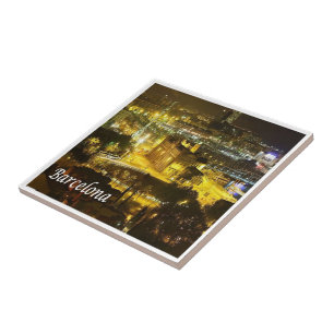 zES018 BARCELONA by Night, Spanien, Fliese