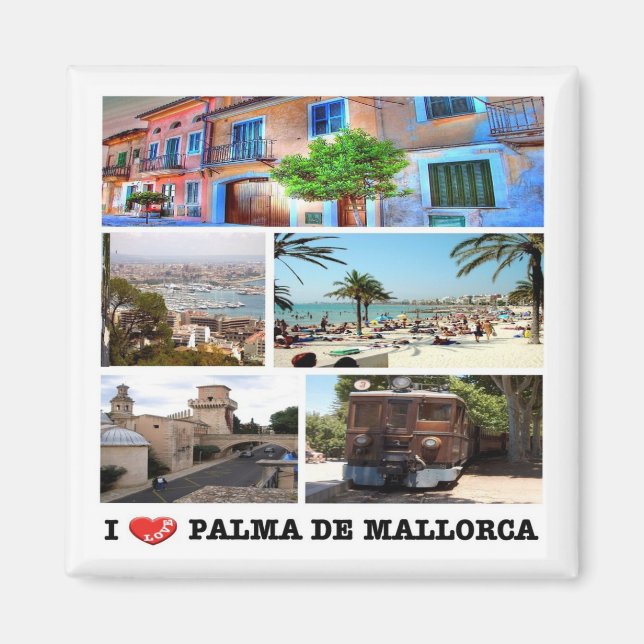 zES020 PALMA DE MALLORCA, Spanien, Kühlschrank Magnet (Vorne)