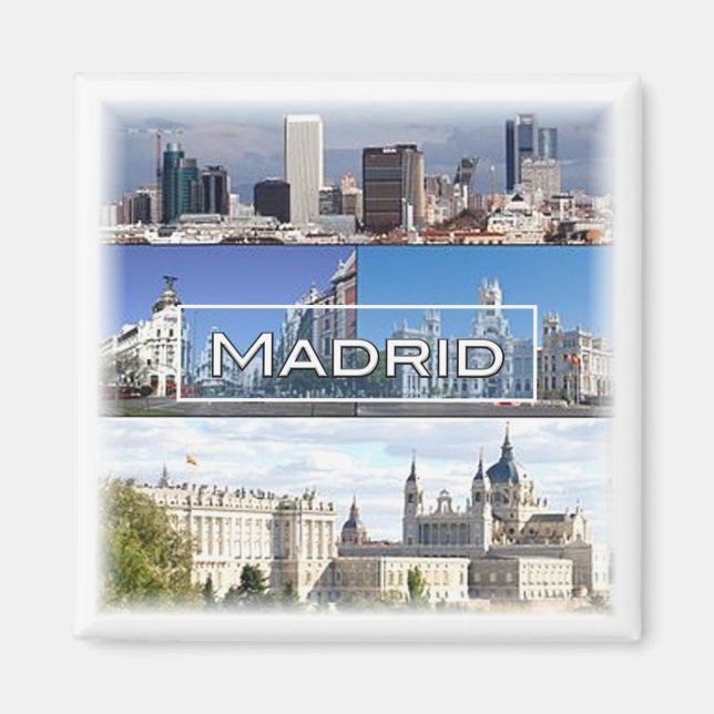zES023 MADRID - Spanien - Kühlschrank Magnet (Vorne)