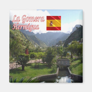 zES025 LA GOMERA Culato Park Hermigua, Kühlschrank Magnet