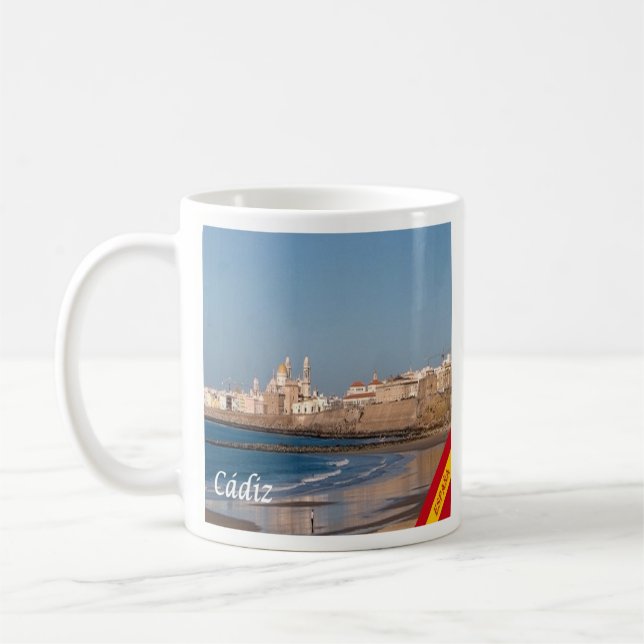 zES028 CADIZ Panorama Spanien, Kaffeetasse (Links)
