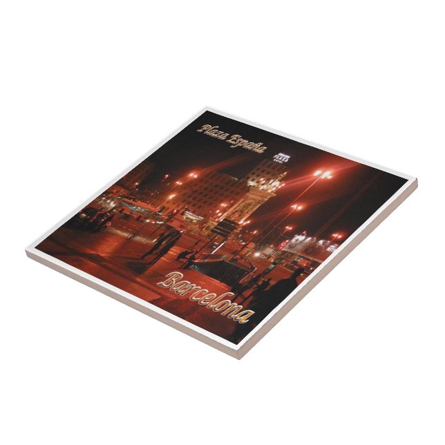 zES048 BARCELONA, Gate Bridge, Spanien, Fliese (Seite)