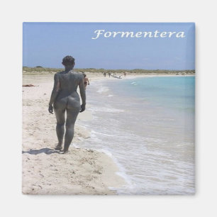 zES066 FORMENTERA BEACH Balearen Spanien, Kühlschr Magnet