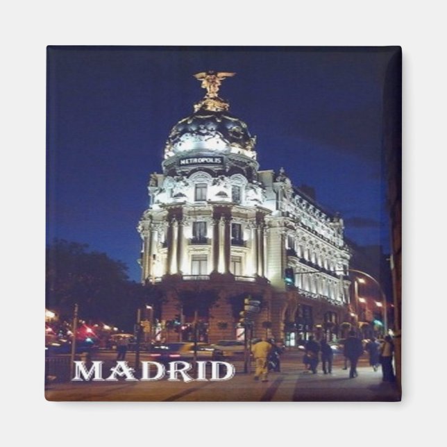 zES093 MADRID Stadt, Spanien, Kühlschrank Magnet (Vorne)