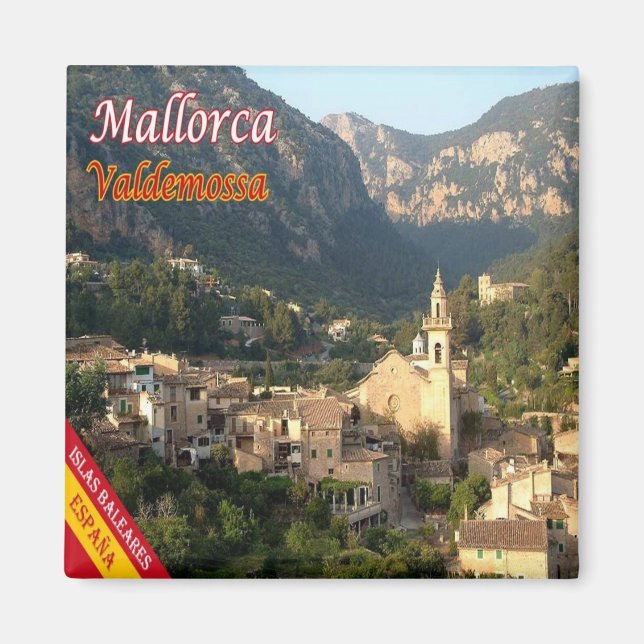 zES104 MALLORCA, VALDEMOSSA panorama, Magnet (Vorne)