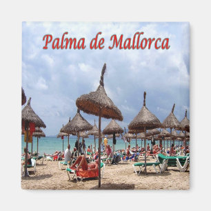 zES128 PALMA DE MALLORCA, The Beach, Kühlschrank Magnet