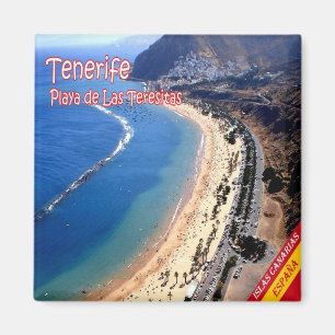 zES139 TENERIFE Teresitas Beach, Kanarische Inseln Magnet