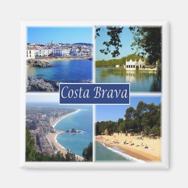 zES153 COSTA BRAVA Spanien, Kühlschrank Magnet (Vorne)