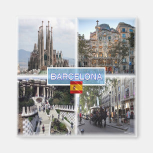 zES155 BARCELONA Sagrada Familia Casa Batllo,  Magnet