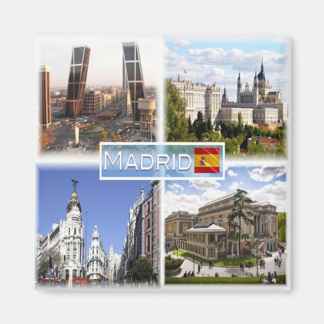 zES159 MADRID Puerta de Europa, Plaza de Castilla, Magnet (Vorne)