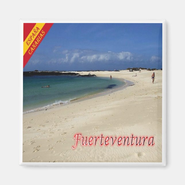 zES160 FUERTEVENTURA playa el Cotillo, Kühlschrank Magnet (Vorne)