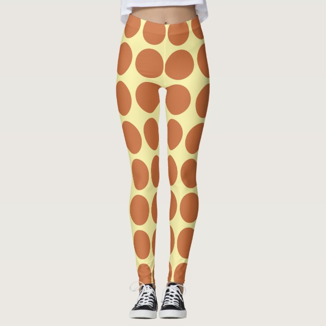 Zest-Creme-Neutralpunkte-Leggings Leggings (Vorderseite)