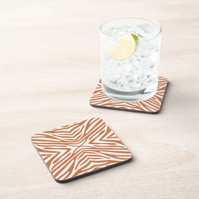Zest Neutral Zebra Getränkeuntersetzer (Rechte Seite)