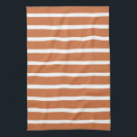 Zest-neutrale Streifen Küchentuch<br><div class="desc">Horizontale Streifen in einer warmen,  neutralen Farbpalette.</div>