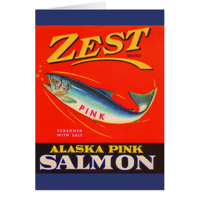 Zest-rosa-Lachs der 30er Jahre kann etikettieren (Vorne)