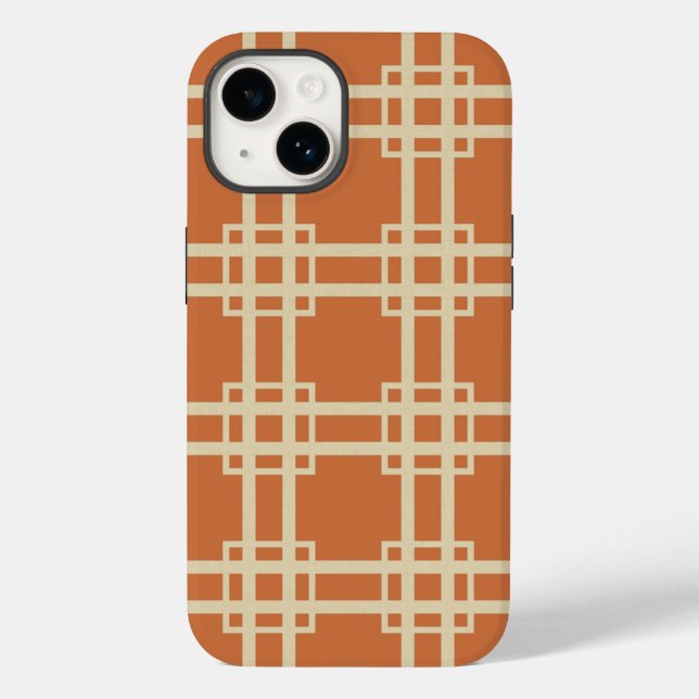Zest Spice Moods Lattice Case-Mate iPhone 14 Hülle (Rückseite)