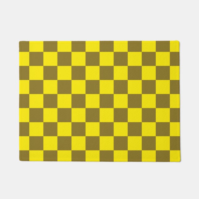 Zest- und Säure-Checkerboard Fußmatte (Vorderseite)