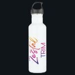 Zestal Trim Edelstahlflasche<br><div class="desc">Weiße Edelstahlflasche mit dem Zestal Trim Logo.</div>