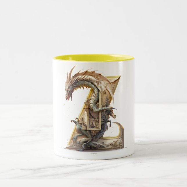Zestful Dragon: Dragon Niedlich Cup - Typ Z Zweifarbige Tasse (Mittel)