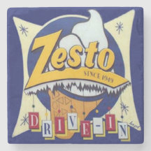 Zesto, Atlanta Sehenswürdigkeit Marble Untersetzer