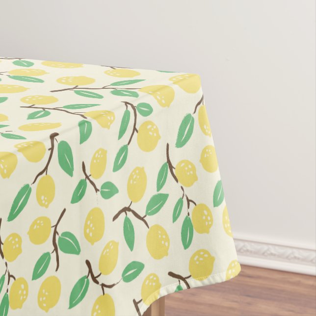 Zesty Gatherings Gelb Grün Tischdecke (Beispiel)