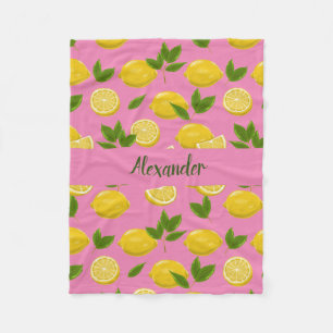 Zesty Lemon Blanket für Säuglinge, Kinder und Erwa Fleecedecke