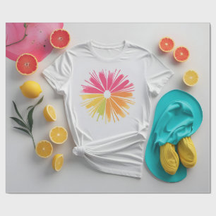 Zesty Lemon & Rose Geschenkpapier