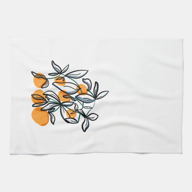 Zesty Orange Geschirrtuch (Horizontal)