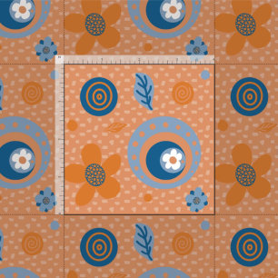 Zesty Summer Floral Pattern Stoff