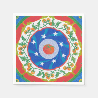 Zesty Tomato Party Napkin Serviette