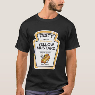 Zesty Yellow Mustard Fun Matching Paare Hallowee T-Shirt