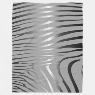 Zesty Zebra Fleece Blanket