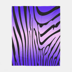 Zesty Zebra Lila Fleecedecke