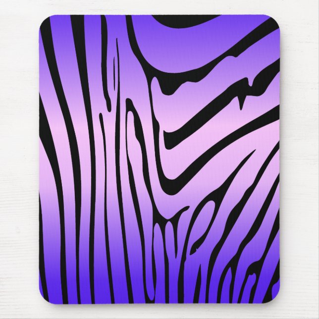Zesty Zebra Lila Mousepad (Vorne)