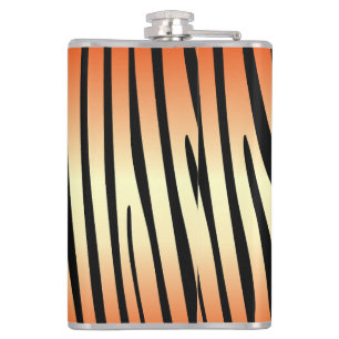 Zesty Zebra Orange Flachmann