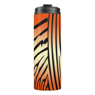 Zesty Zebra Orange Thermosbecher
