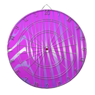 Zesty Zebra Pink Dart Board Dartscheibe