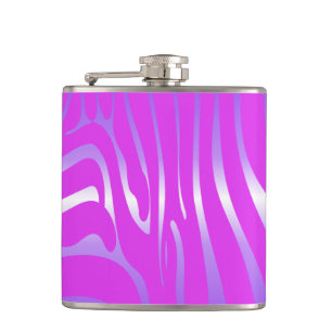 Zesty Zebra Pink Flask Flachmann
