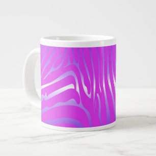 Zesty Zebra Pink Giant Coffee Tasse