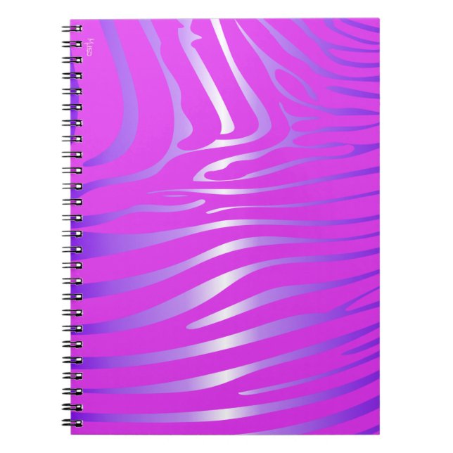 Zesty Zebra Pink Notebook Notizblock (Vorderseite)