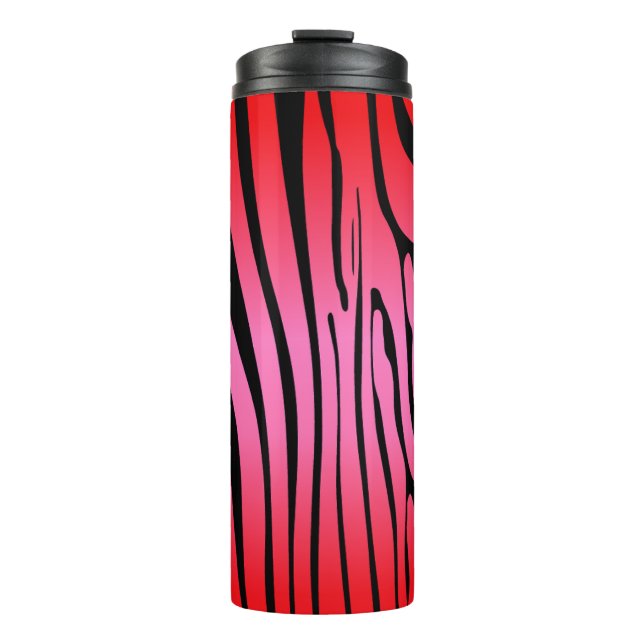 Zesty Zebra Red Thermosbecher (Vorderseite)