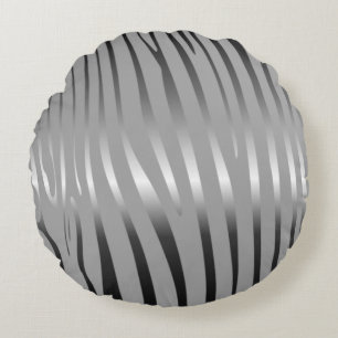 Zesty Zebra Rundes Kissen