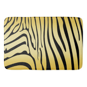 Zesty Zebra Yellow Badematte