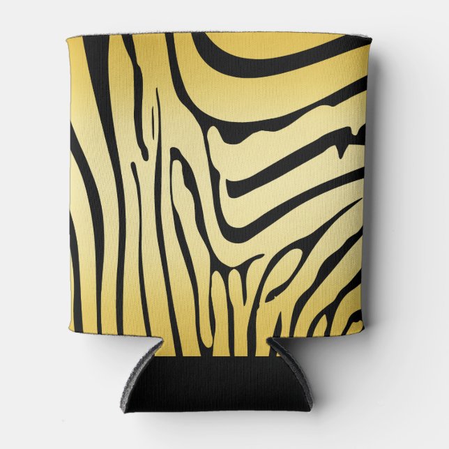 Zesty Zebra Yellow Dosenkühler (Vorderseite)