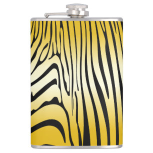 Zesty Zebra Yellow Flachmann